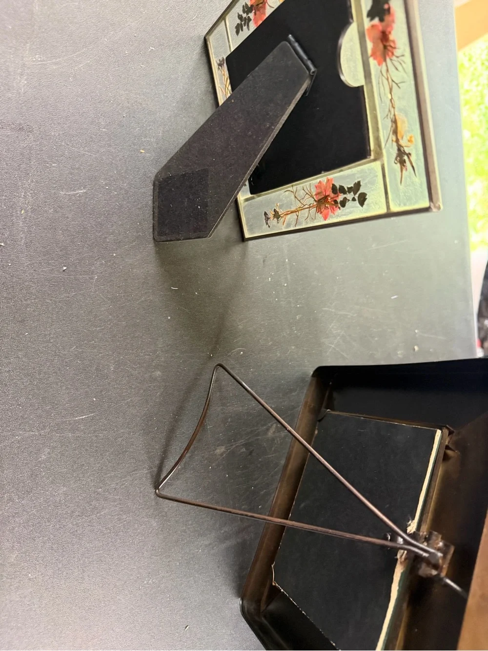 (Sale $5) copper color square and dried flower rectangular Frames